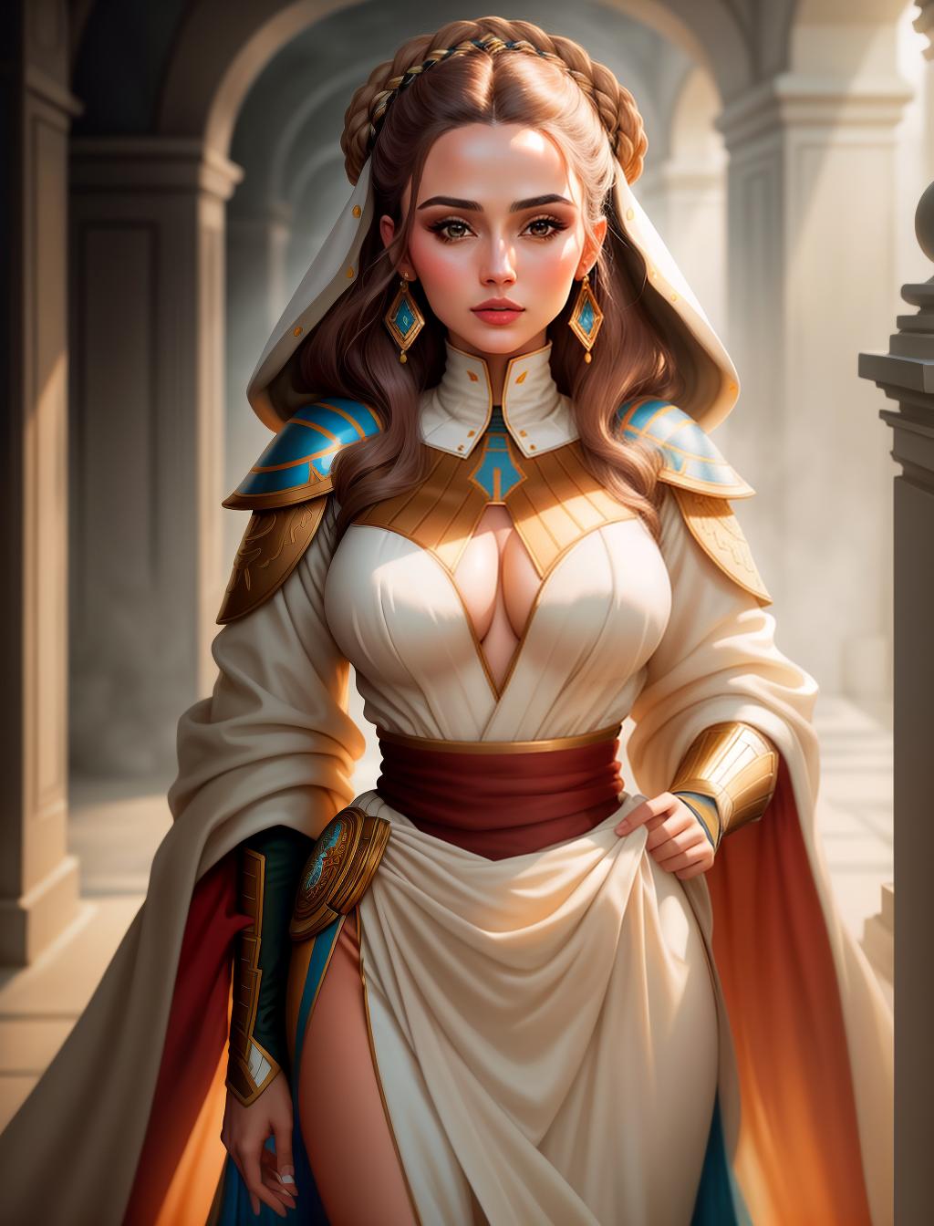  Paffe amidala hyperrealistic, full body, detailed clothing, highly detailed, cinematic lighting, stunningly beautiful, intricate, sharp focus, f/1. 8, 85mm, (centered image composition), (professionally color graded), ((bright soft diffused light)), volumetric fog, trending on instagram, trending on tumblr, HDR 4K, 8K