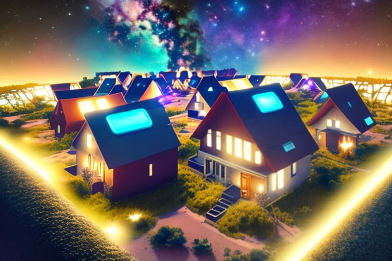 estilovintedois houses beaming energy into space