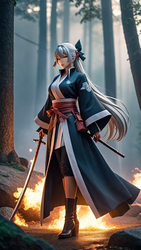  anime art of kisuke urahara's bankai, kannonbiraki benihime aratame, reconstructing the battlefield with its mysterious powers. hyperrealistic, full body, detailed clothing, highly detailed, cinematic lighting, stunningly beautiful, intricate, sharp focus, f/1. 8, 85mm, (centered image composition), (professionally color graded), ((bright soft diffused light)), volumetric fog, trending on instagram, trending on tumblr, HDR 4K, 8K