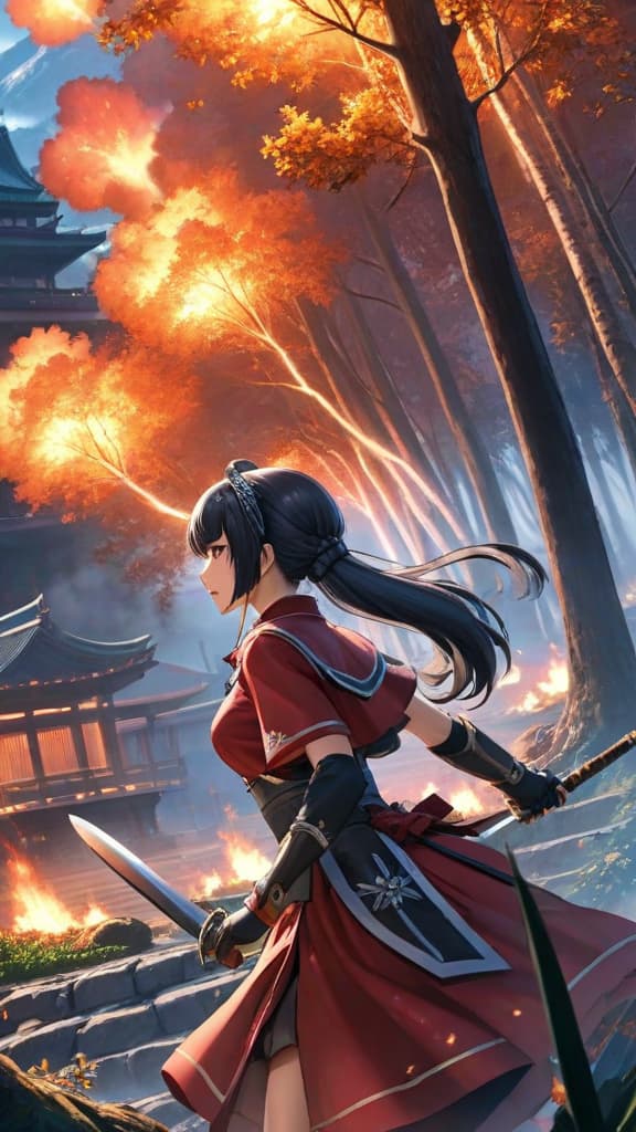  anime art: yamamoto's zanka no tachi blazing against the quincy army, pondering its potential to alter fate. hyperrealistic, full body, detailed clothing, highly detailed, cinematic lighting, stunningly beautiful, intricate, sharp focus, f/1. 8, 85mm, (centered image composition), (professionally color graded), ((bright soft diffused light)), volumetric fog, trending on instagram, trending on tumblr, HDR 4K, 8K