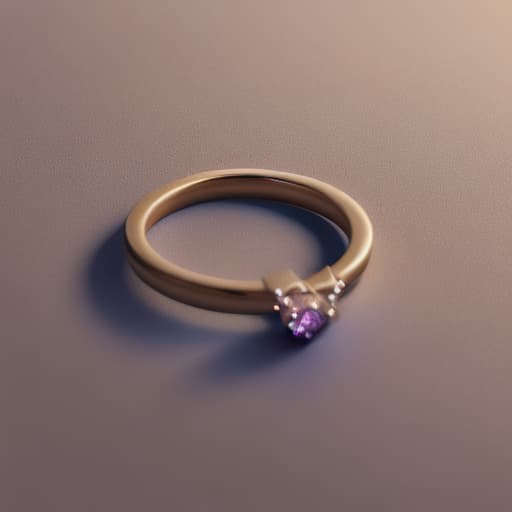  diamond thin ring placed on light brown background, with purple fairylights, photoshoot, realistic, 4k, shine, shadow