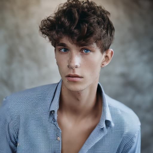 portrait+ style Czech Republic twink brunette hunk dude face