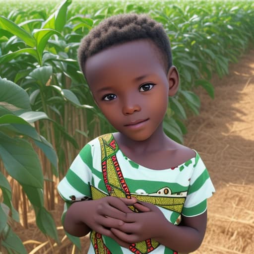  African kid in farm