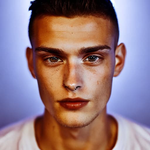 portrait+ style Czech Republic twink brunette hunk dude face