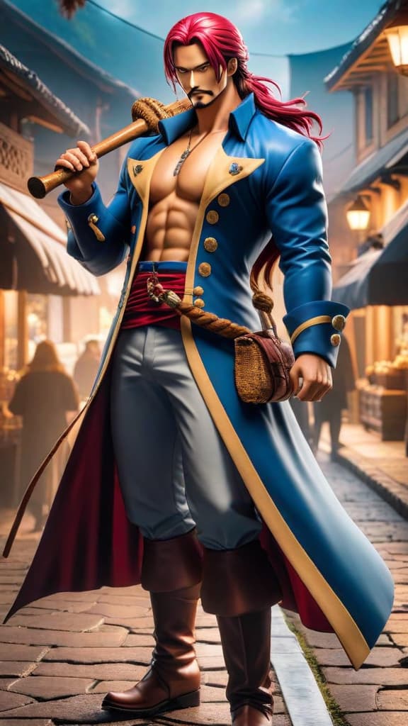  anime art of gol d. roger showcasing mastery of haki without consuming a devil fruit in one piece. hyperrealistic, full body, detailed clothing, highly detailed, cinematic lighting, stunningly beautiful, intricate, sharp focus, f/1. 8, 85mm, (centered image composition), (professionally color graded), ((bright soft diffused light)), volumetric fog, trending on instagram, trending on tumblr, HDR 4K, 8K