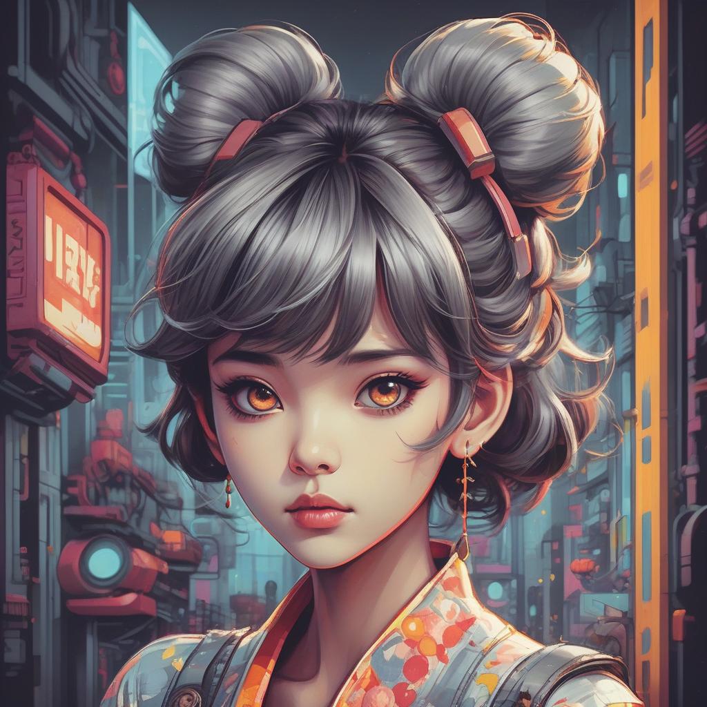  retro game art a talented asian artist proficient in creating exquisite portraits using digital art techniques, showcases a unique style known as digital art wonders. with elements of romantic realism, the artwork features a captivating blend of dark silver and light gray shades. the artist employs airbrush art techniques to create bold and visually striking manga inspired characters. . 16 bit, vibrant colors, pixelated, nostalgic, charming, fun