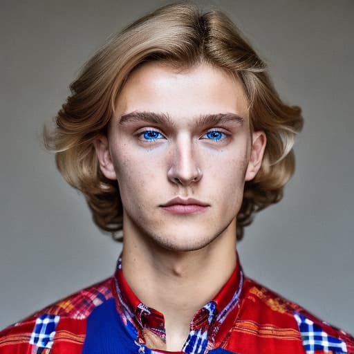 portrait+ style Russian LGBT queer twink blonde hunk dude face