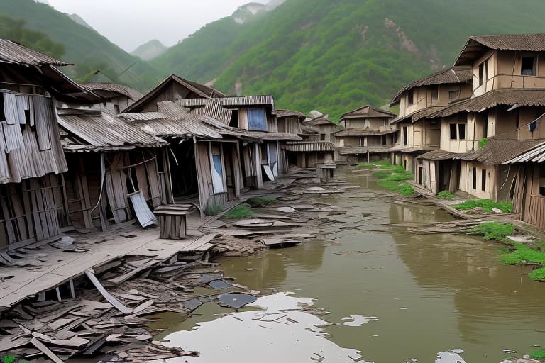  Dilapidated village