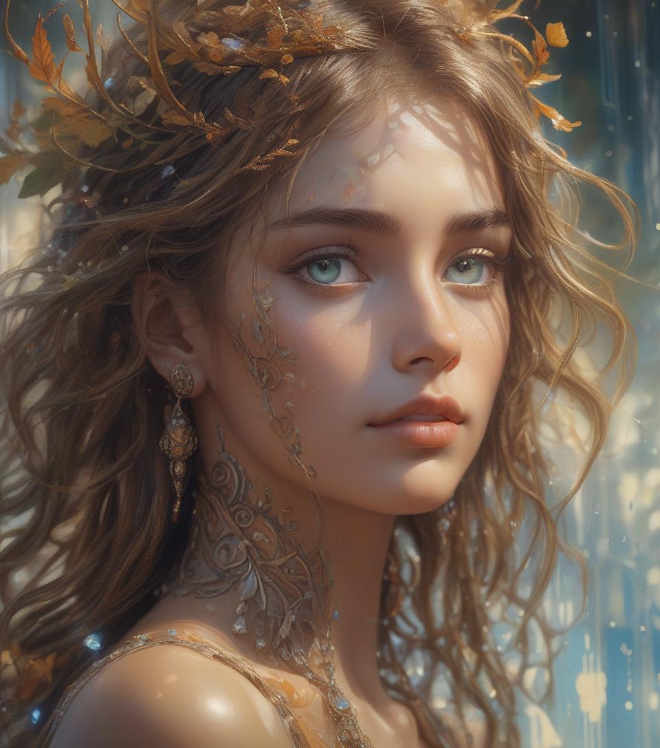  hyper realistic digital painting of a beautiful girl, oil painting on canvas, combining the styles of luis royo, josephine wall, greg rutkowski, loish, rhads, beeple, makoto shinkai, lois van baarle, ilya kuvshinov, rossdraws, tom bagshaw, alphonse mucha, detailed face, piercing eyes, glass painting, delicate details, photorealistic, award winning, dynamic, organic, wide lighting, double exposure, fabulous, exquisite, magnificent, perfect, unreal engine, global illumination, detailed and complex environmen