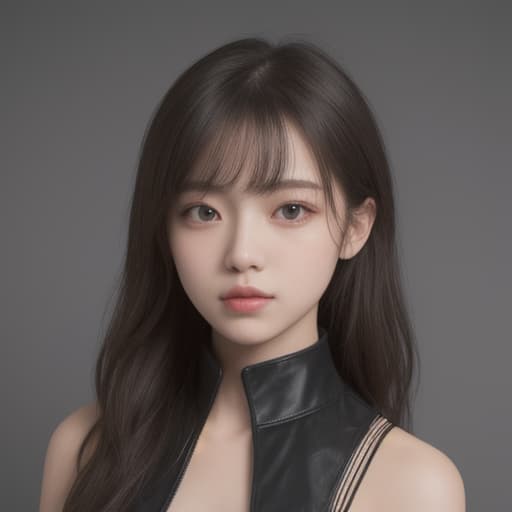  girl, best quality, solo, headshot, simple background