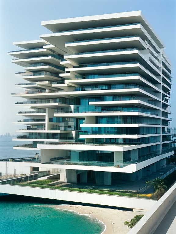 dvarchmodern one large multi storey residential building, with a huge area with entertainment, near the sea. with very beautiful architecture. to have a view from above and see the whole building., geometric , structural , aesthetic , by julius shulman, andreas gursky, iwan baan, berenice abbott, hiroshi sugimoto