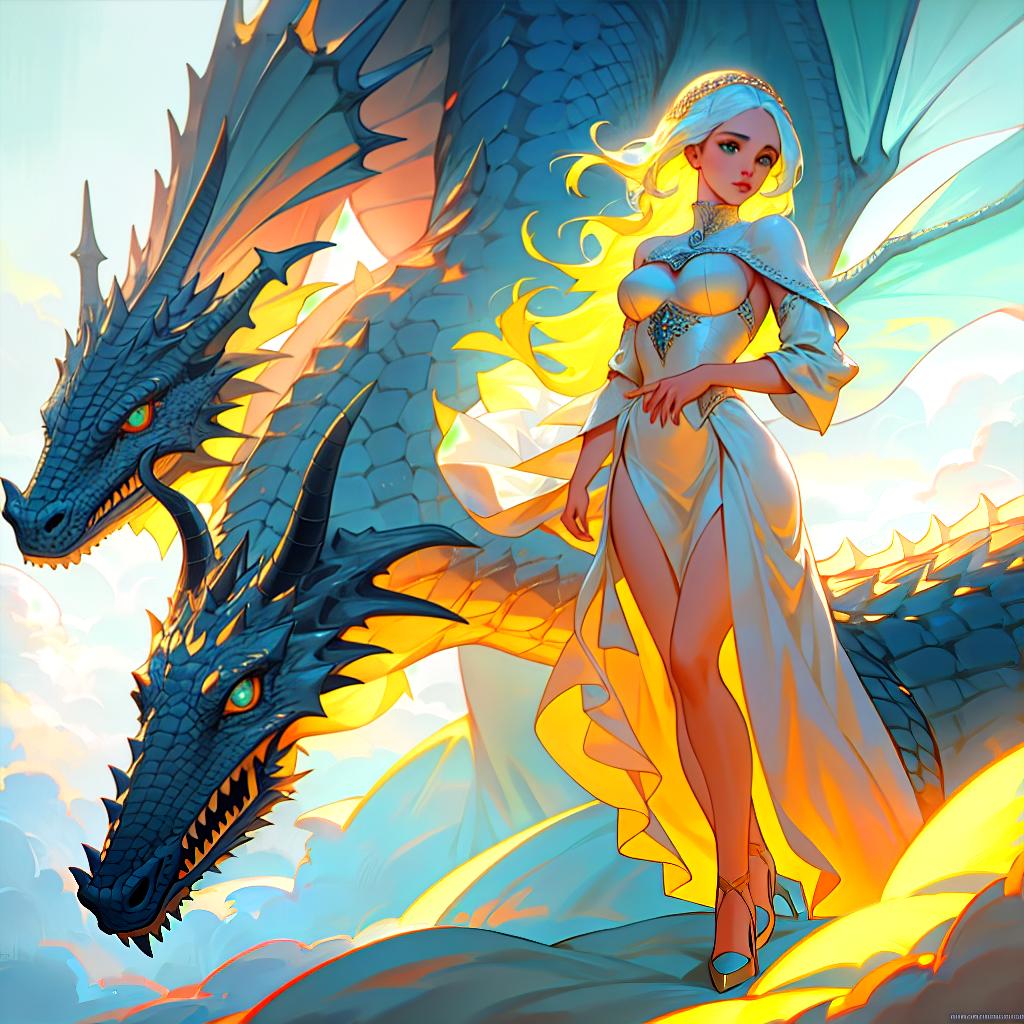  daenerys targaryen and her dragon, very detailed, high definition, hyperrealistic, full body, detailed clothing, highly detailed, cinematic lighting, stunningly beautiful, intricate, sharp focus, f/1. 8, 85mm, (centered image composition), (professionally color graded), ((bright soft diffused light)), volumetric fog, trending on instagram, trending on tumblr, HDR 4K, 8K hyperrealistic, full body, detailed clothing, highly detailed, cinematic lighting, stunningly beautiful, intricate, sharp focus, f/1. 8, 85mm, (centered image composition), (professionally color graded), ((bright soft diffused light)), volumetric fog, trending on instagram, trending on tumblr, HDR 4K, 8K