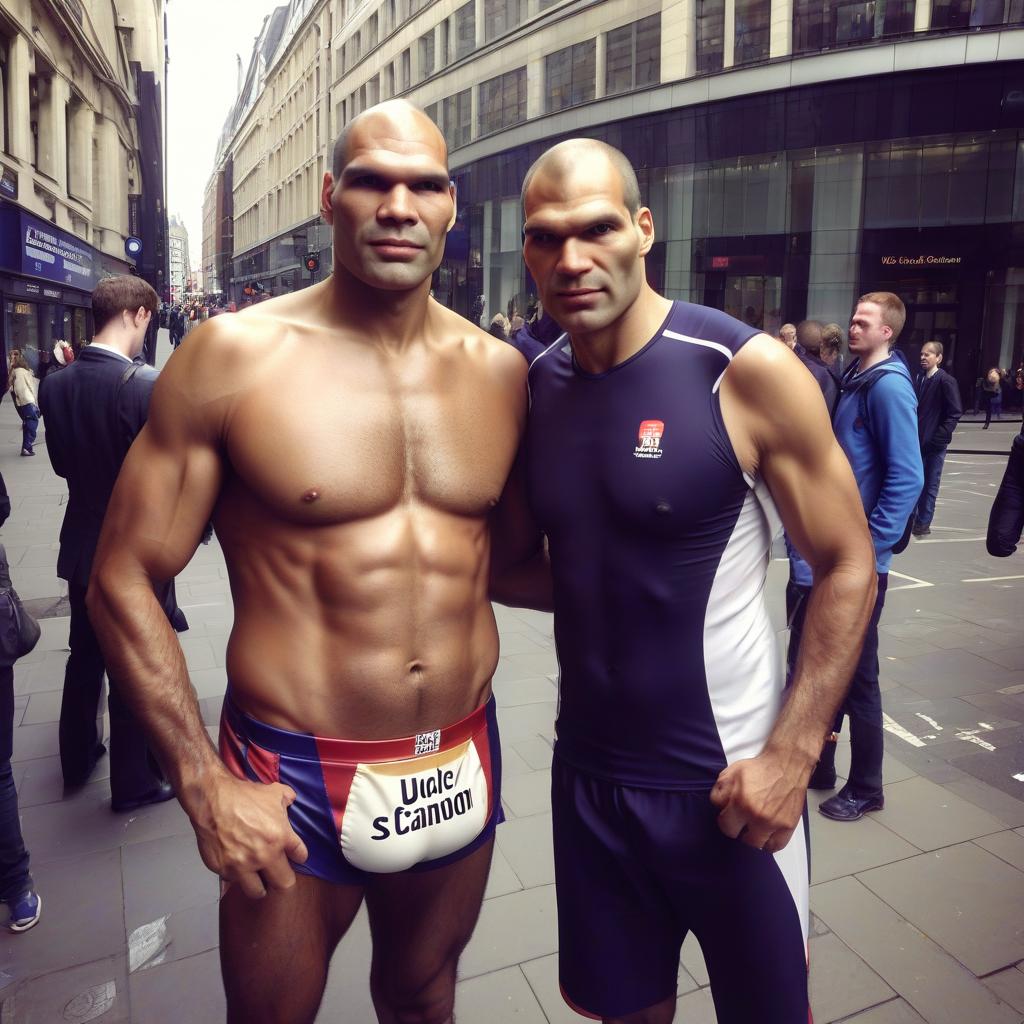  turning around the corner on cannon street, i ran into a big uncle, almost the size of valuev