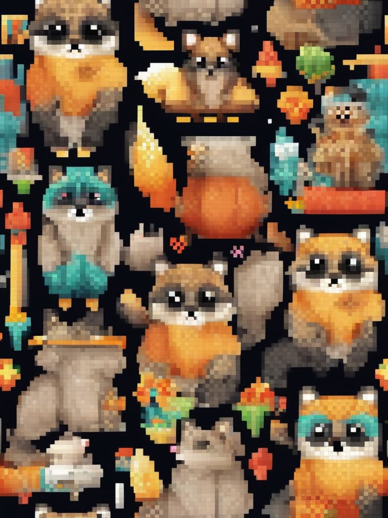  {((pixel art):2.0}((super cute raccoon: 1.4)){(("congratulations": 1.5))text picture}((pixel art world: 1.4)),