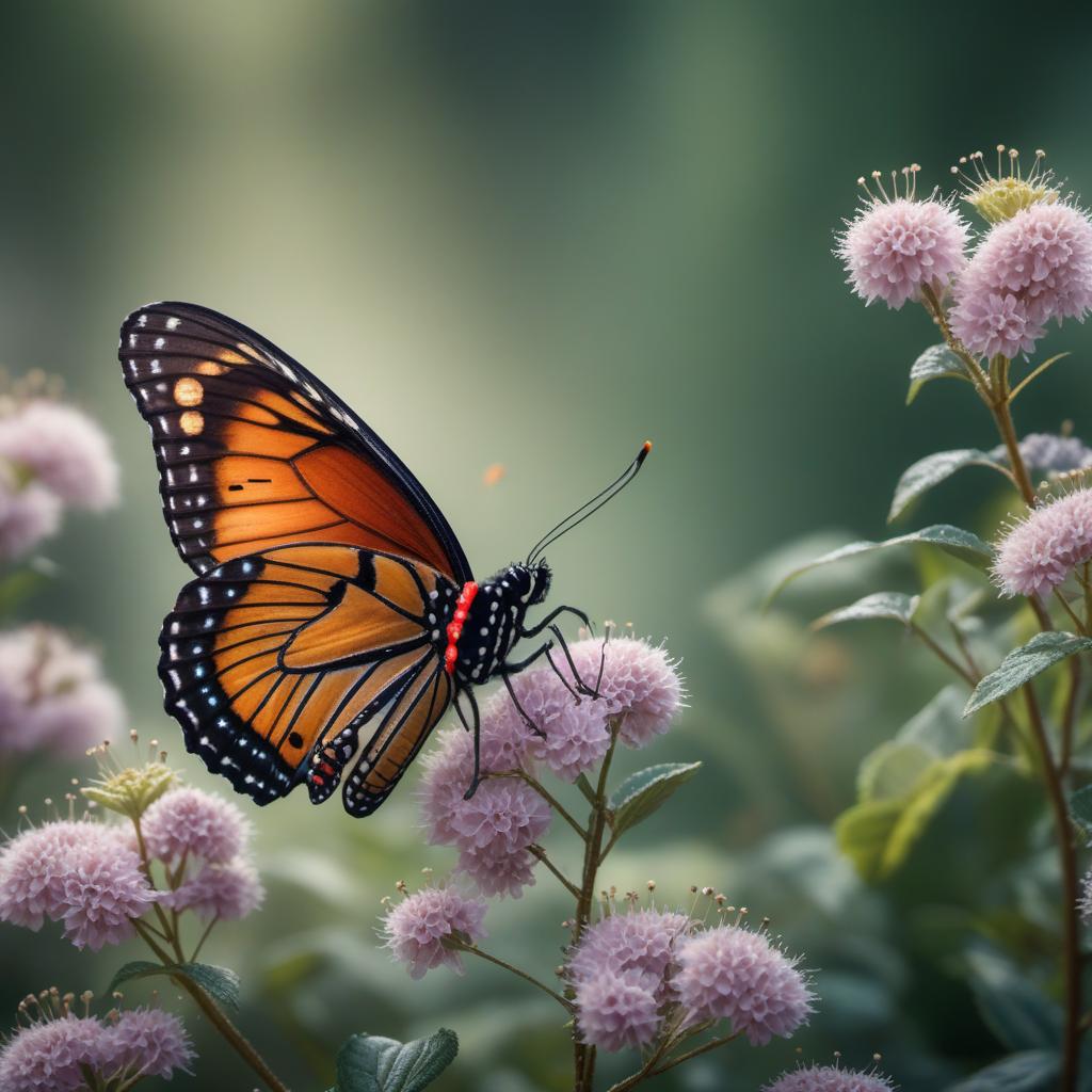  butterfly hyperrealistic, full body, detailed clothing, highly detailed, cinematic lighting, stunningly beautiful, intricate, sharp focus, f/1. 8, 85mm, (centered image composition), (professionally color graded), ((bright soft diffused light)), volumetric fog, trending on instagram, trending on tumblr, HDR 4K, 8K