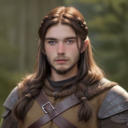  Viking Age queer brunette hunk dude face