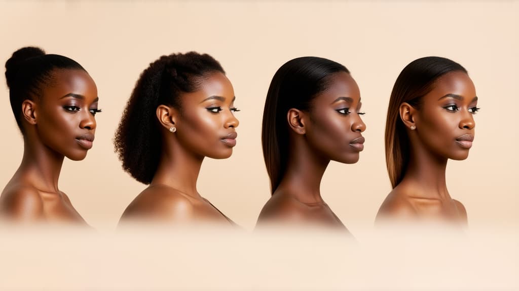  different beauty. set of different female heads on light background. different races and nationalities. ar 16:9, (natural skin texture), highly detailed face, depth of field, hyperrealism, soft light, muted colors