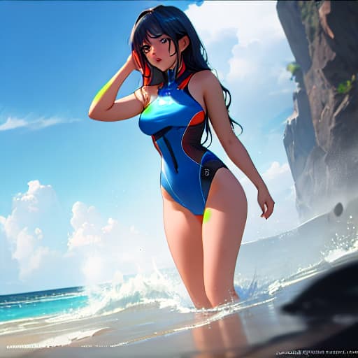  (Alya in swimsuit with realistic approach and clear body), anime, highly detailed, 4k, high quality, trending on art station hyperrealistic, full body, detailed clothing, highly detailed, cinematic lighting, stunningly beautiful, intricate, sharp focus, f/1. 8, 85mm, (centered image composition), (professionally color graded), ((bright soft diffused light)), volumetric fog, trending on instagram, trending on tumblr, HDR 4K, 8K