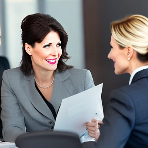  friendly business women in a meeting