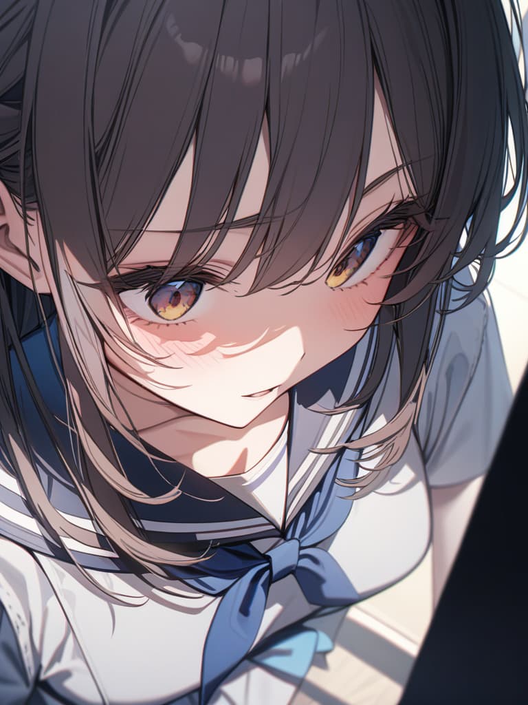  girl, sailor suit, turn around, masterpiece, best quality,8k,ultra detailed,high resolution,an extremely delicate and beautiful,hyper detail