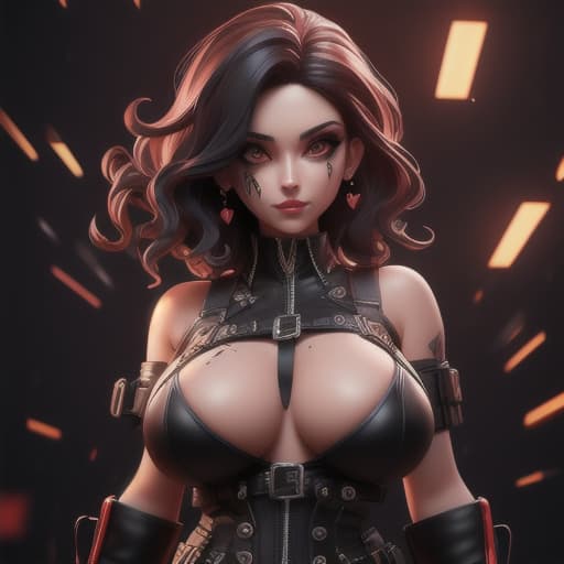  nsfw, bdsm, sexy, sexual, intercourse, making love, having sex, slim, slender, looking at viewer, overalls, no bra, sideboob, short hair, wavy hair, (masterpiece), (best quality:1.2), absurdres, intricate details, in workshop, (highly detailed skin:1.2), <lora:3DMM_V10:1>light melting, behind a red-black gradient background, with a black heart in the upper left corner and a black heart in the lower right corner, dynamic lighting, photorealistic fantasy concept art, popular in the art station, amazing visuals, cinematic, creative, super detailed, heart broken, damaged, pain, nsfw, provocative, seductively dressed, , high quality, highly detailed, sharp focus, 4K, 8K