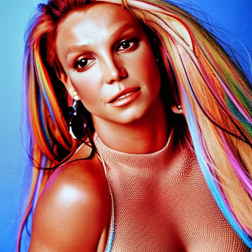 portrait+ style Britney Spears queer face