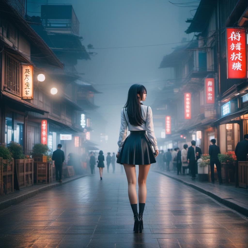   girl, ((anime)) hyperrealistic, full body, detailed clothing, highly detailed, cinematic lighting, stunningly beautiful, intricate, sharp focus, f/1. 8, 85mm, (centered image composition), (professionally color graded), ((bright soft diffused light)), volumetric fog, trending on instagram, trending on tumblr, HDR 4K, 8K