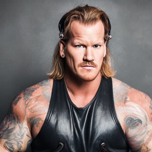 portrait+ style Chris Jericho queer face