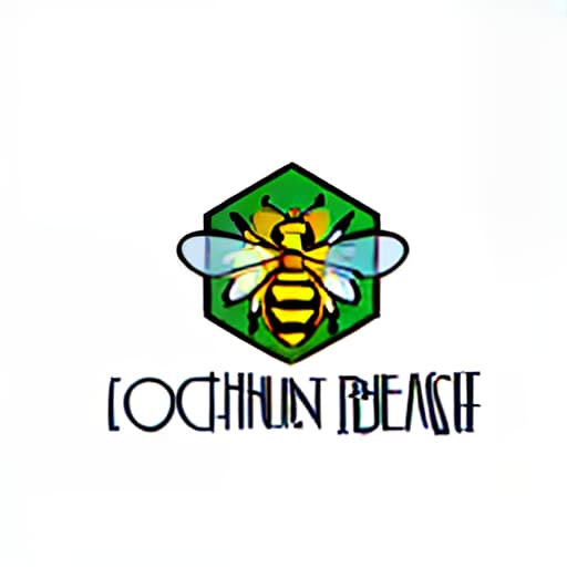  the logo on which the bee is depicted. concise and simple, (pop art) bright colors ,comic style ,mass culture references