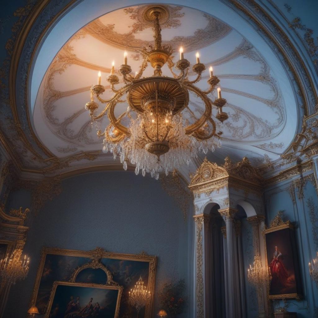  Beautiful Baroque room hyperrealistic, full body, detailed clothing, highly detailed, cinematic lighting, stunningly beautiful, intricate, sharp focus, f/1. 8, 85mm, (centered image composition), (professionally color graded), ((bright soft diffused light)), volumetric fog, trending on instagram, trending on tumblr, HDR 4K, 8K