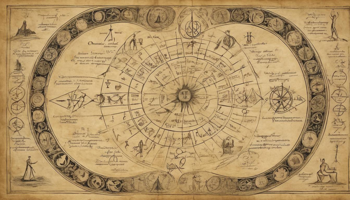  on parchment, surrealism++, a person stepping into a glowing circle of power, surrounded by symbols and sigils, energy radiating outward, empowerment, awakening(mysterious, provocative, symbolic)++