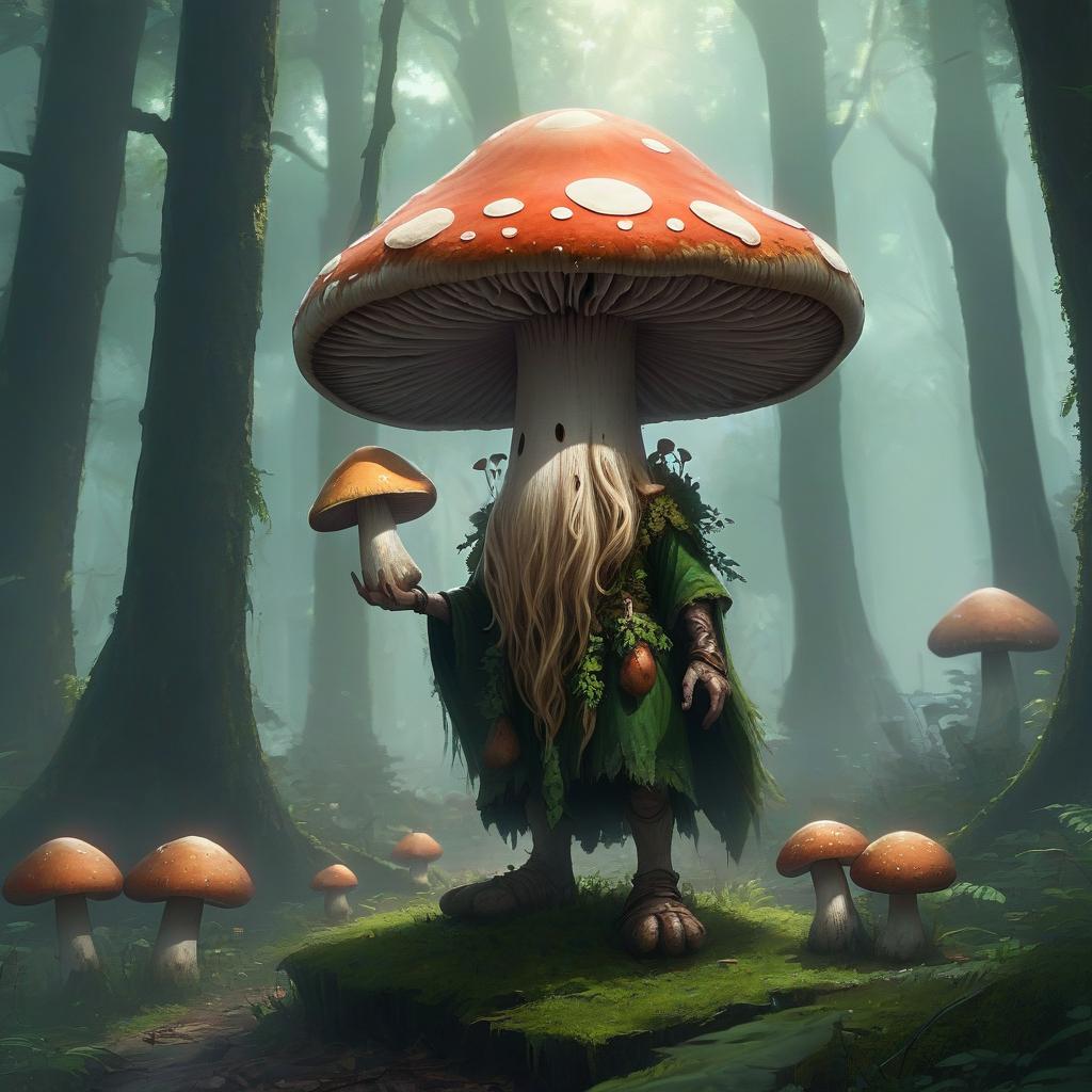  humanoid mushroom, druid, hkmagic