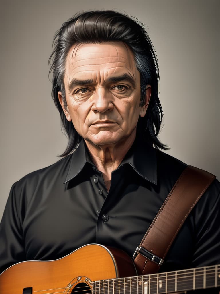  Johnny Cash Portrait