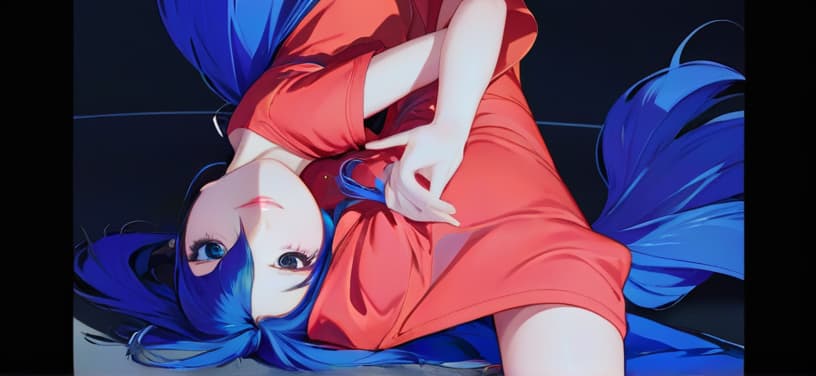  blue hair,,, anime artwork, anime style, key visual, vibrant, studio anime, highly detailed