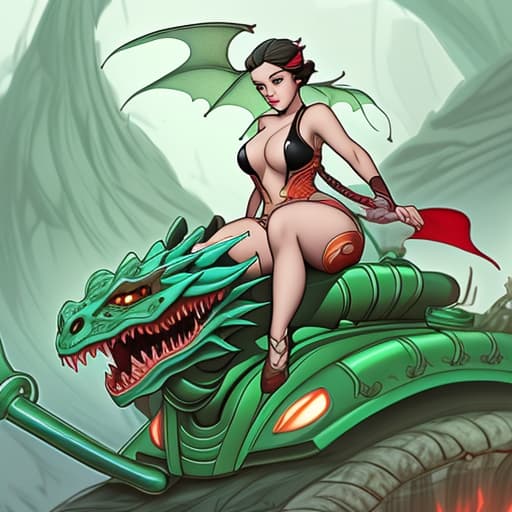  Lady dragon riding tank