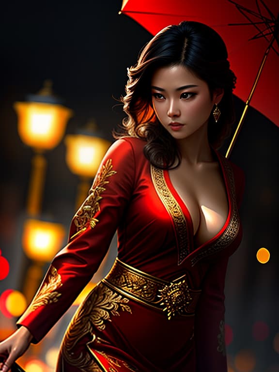  ((detailed)), ((masterpiece)), ((best quality)), spectacular, extraordinary, elegant, woman, asian, asian american, east asian, oil painting, canvas painting, oil on canvas, dramatic lighting, dynamic light, intense lighting, high contrast illumination, creative bokeh, low light photography