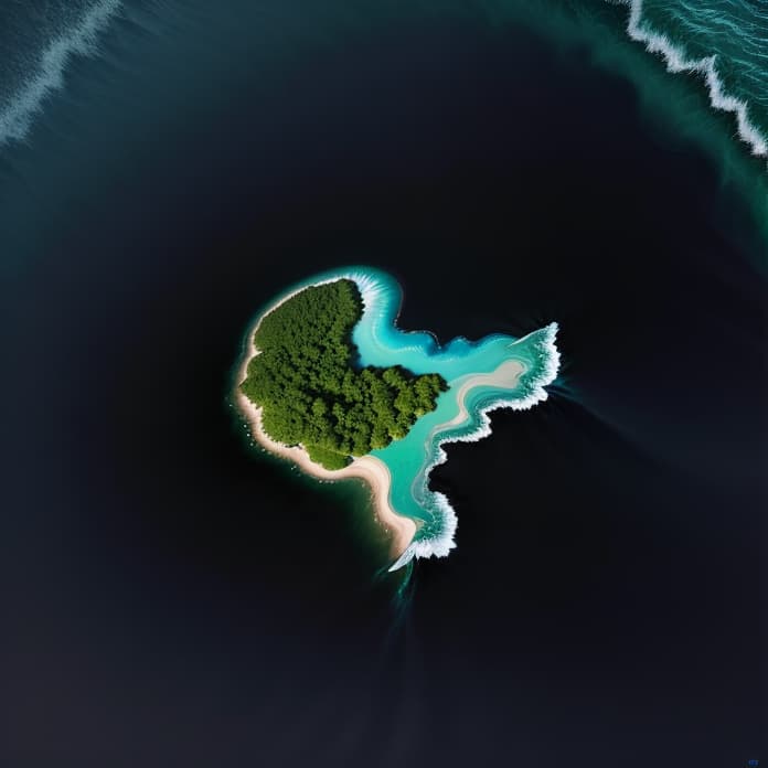  abstract painting of a green island , in between blue sea, and a wave of the sea,, hyperrealistic, high quality, highly detailed, perfect lighting, intricate, sharp focus, f/1. 8, 85mm, (centered image composition), (professionally color graded), ((bright soft diffused light)), trending on instagram, HDR 4K, 8K