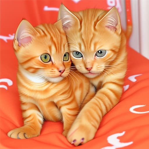  cute orange tabby kitten