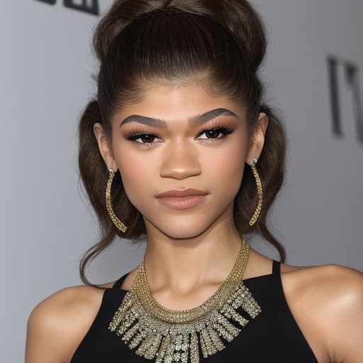  zendaya looking glamorous. exact likeness.