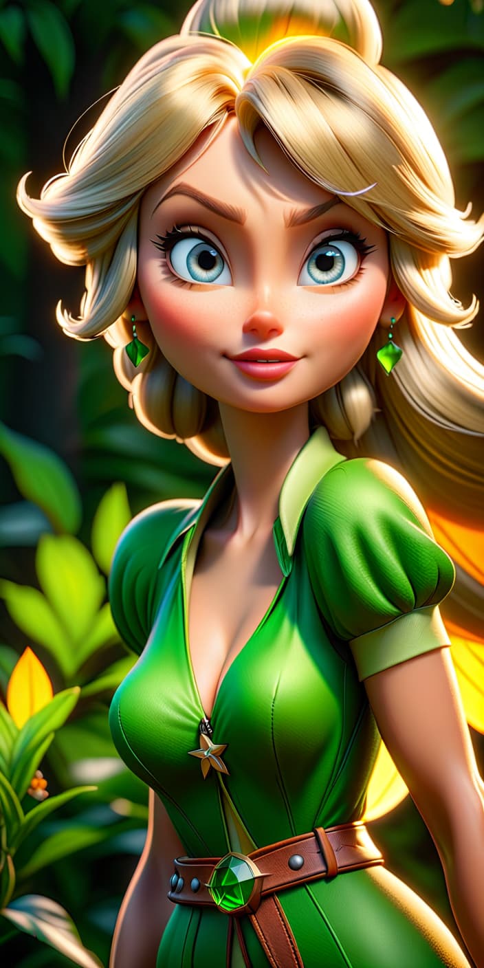  hdr photo of tinker bell, , cartoon, . high dynamic range, vivid, rich details, clear shadows and highlights, realistic, intense, enhanced contrast, highly detailed hyperrealistic, full body, detailed clothing, highly detailed, cinematic lighting, stunningly beautiful, intricate, sharp focus, f/1. 8, 85mm, (centered image composition), (professionally color graded), ((bright soft diffused light)), volumetric fog, trending on instagram, trending on tumblr, HDR 4K, 8K