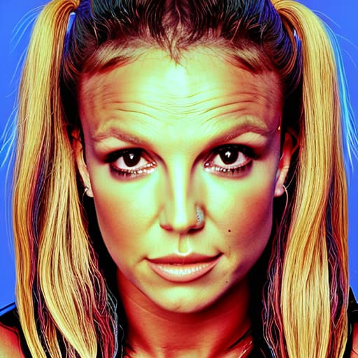 portrait+ style Britney Spears queer face