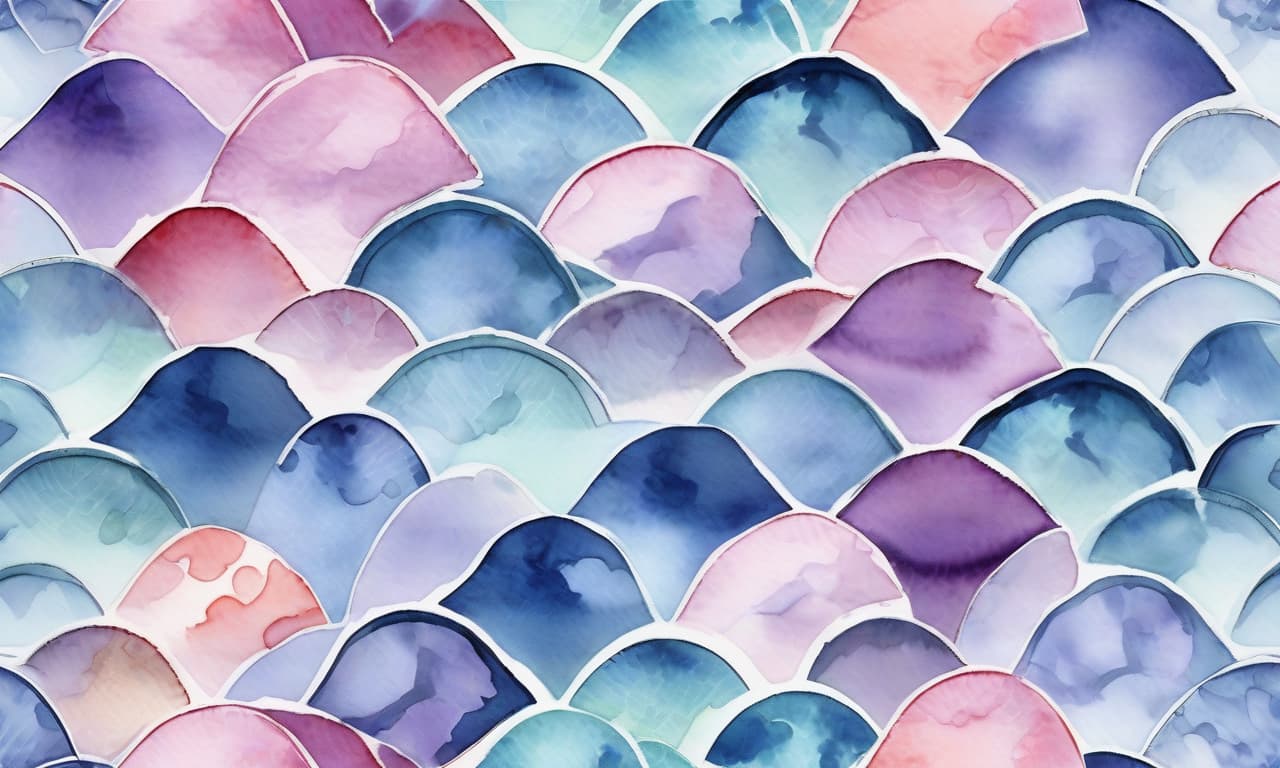  background. {fish scale texture}. watercolor drawing. raster illustration.