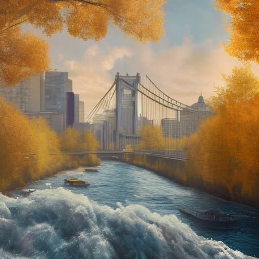 dvarchmodern (painting abstract, urban landscape, against golden autumn and disturbing sky and river embankment bridge:1.5). high detail, high resolution, high definition., (extremely detailed oil painting:1.2), glow effects, godrays, hand drawn, render, 8k, octane render, cinema 4d, blender, dark, atmospheric 4k ultra detailed, cinematic sensual, sharp focus, humorous illustration, big depth of field, masterpiece, colors, 3d octane render, 4k, concept art, trending on artstation, hyperrealistic, vivid colors, extremely detailed cg unity 8k wallpaper, trending on artstation, trending on cgsociety, intricate, high detail, dramatic