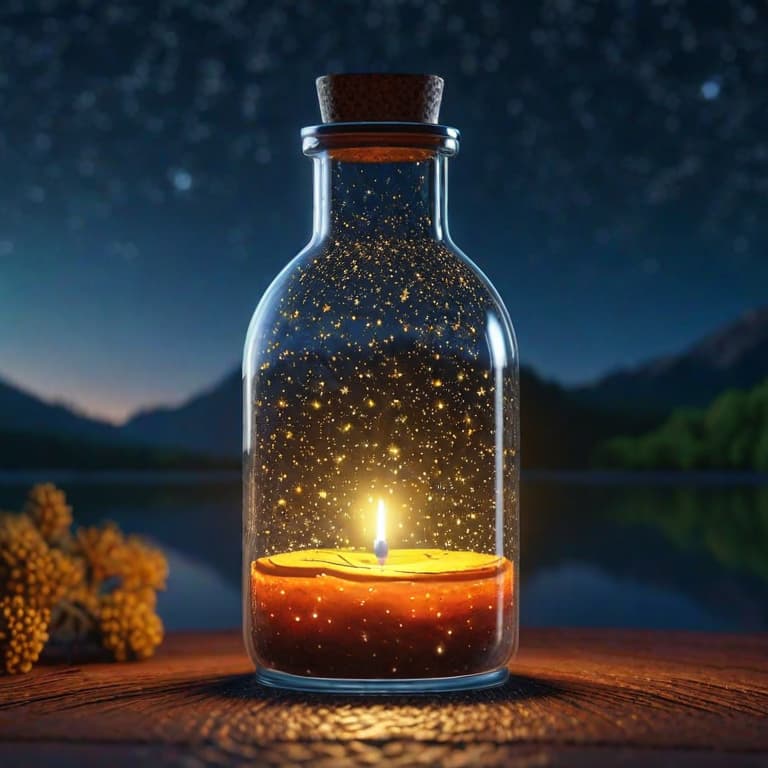  starry night in a glass bottle hyperrealistic, full body, detailed clothing, highly detailed, cinematic lighting, stunningly beautiful, intricate, sharp focus, f/1. 8, 85mm, (centered image composition), (professionally color graded), ((bright soft diffused light)), volumetric fog, trending on instagram, trending on tumblr, HDR 4K, 8K