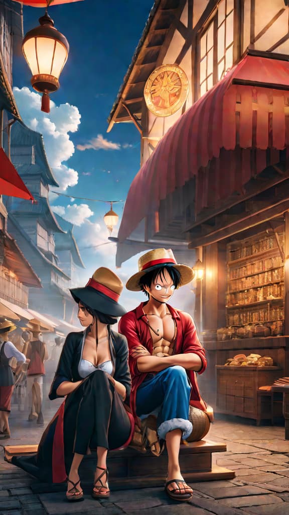  anime art: discover raftel, where the legendary one piece treasure lies hidden in mystery. hyperrealistic, full body, detailed clothing, highly detailed, cinematic lighting, stunningly beautiful, intricate, sharp focus, f/1. 8, 85mm, (centered image composition), (professionally color graded), ((bright soft diffused light)), volumetric fog, trending on instagram, trending on tumblr, HDR 4K, 8K