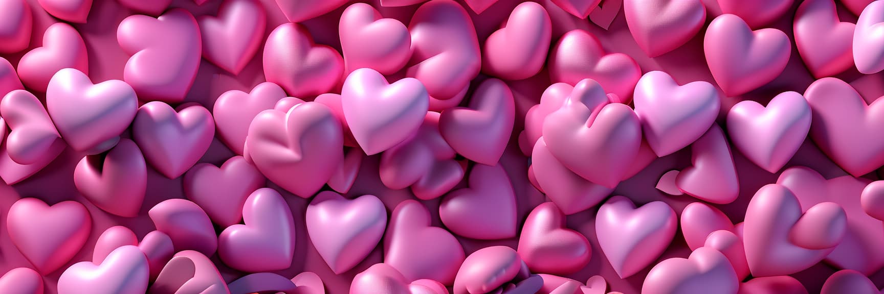  professional 3d model finish the image, hearts, matte texture, pink color, 3d . octane render, highly detailed, volumetric, dramatic lighting, logo