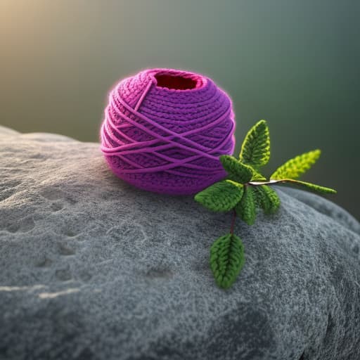  (Crochet and yarn), photorealistic, highly detailed, 4k, high quality hyperrealistic, full body, detailed clothing, highly detailed, cinematic lighting, stunningly beautiful, intricate, sharp focus, f/1. 8, 85mm, (centered image composition), (professionally color graded), ((bright soft diffused light)), volumetric fog, trending on instagram, trending on tumblr, HDR 4K, 8K