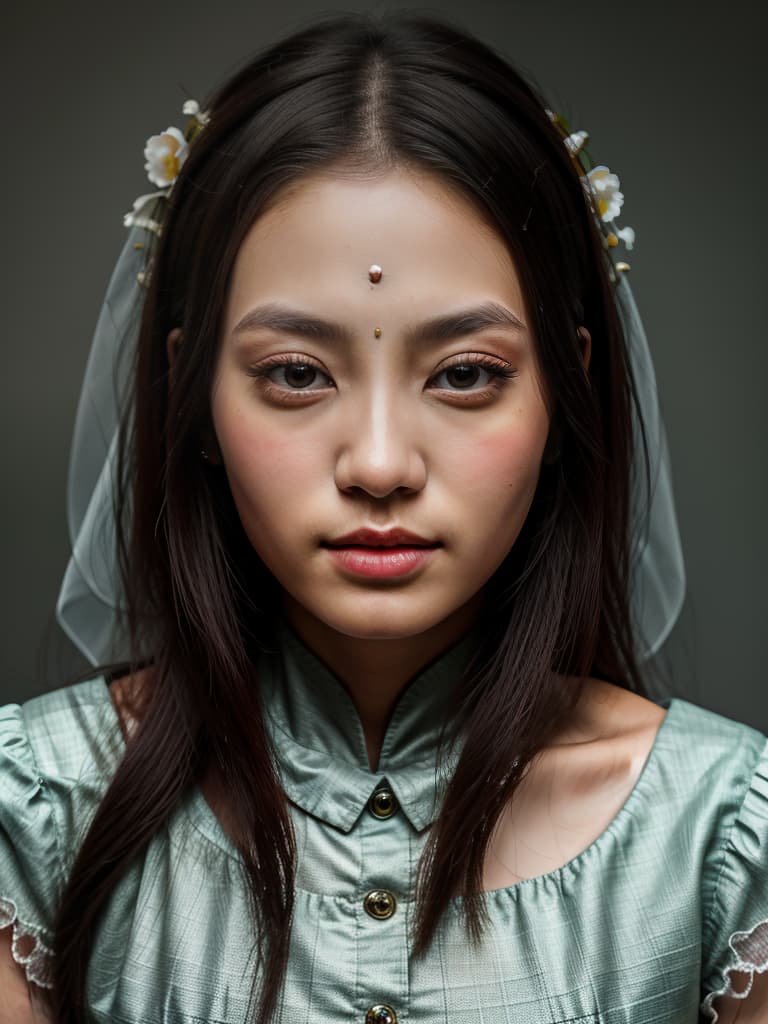  6 people, sisters, on face, thin eyes, asia, masterpiece, best quality,8k,ultra detailed,high resolution,an extremely delicate and beautiful,hyper detail