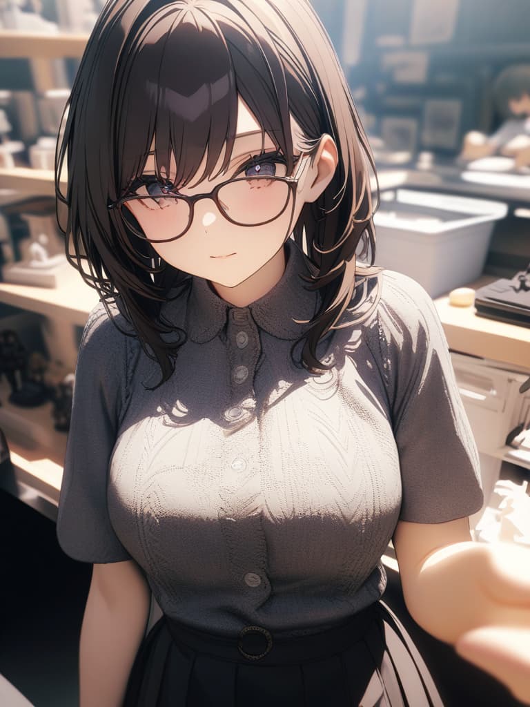  plamo, assembly, glasses girls, glasses girls, assemble girls with glasses, plastic models, masterpiece, best quality,8k,ultra detailed,high resolution,an extremely delicate and beautiful,hyper detail