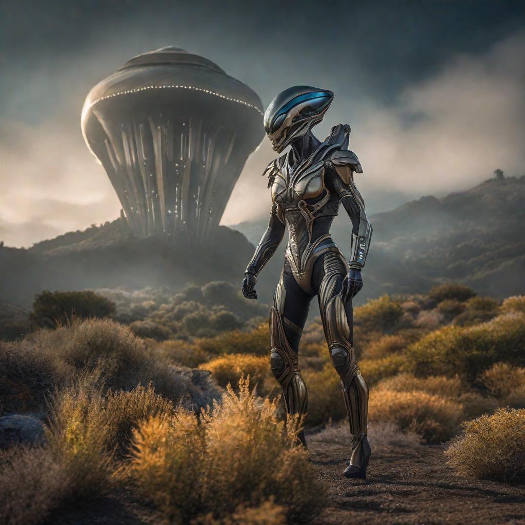  como se ven los aliens hyperrealistic, full body, detailed clothing, highly detailed, cinematic lighting, stunningly beautiful, intricate, sharp focus, f/1. 8, 85mm, (centered image composition), (professionally color graded), ((bright soft diffused light)), volumetric fog, trending on instagram, trending on tumblr, HDR 4K, 8K